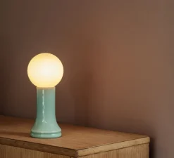 Lampe à poser, Shore, Vert d'eau, Ø9,5cm, H22,5cm - Tala