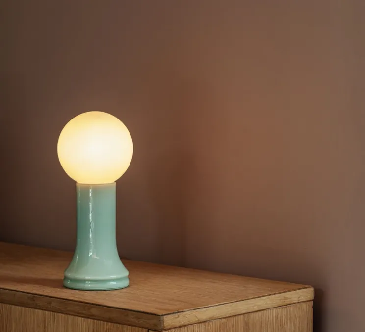Lampe à poser, Shore, Vert d'eau, Ø9,5cm, H22,5cm - Tala