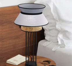 Lampe*Market Set Lampe à poser, Singapour, , blanc, Ø30cm, H56cm - anthracite