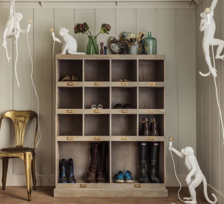 Lampe*Seletti Lampe à poser, Singe, Monkey Sitting, , H32cm - blanc