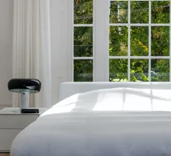 Lampe*Flos Lampe à poser, Snoopy, , Ø39,4cm, H36,9cm - métal noir et marbre blanc