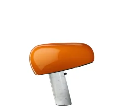 Lampe*Flos Lampe à poser, Snoopy, , Ø39,4cm, H36,9cm - orange, marbre blanc