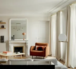 Lampe*Flos Lampe à poser, Snoopy, , Ø39,4cm, H36,9cm - orange, marbre blanc