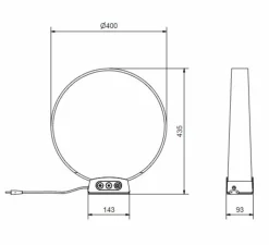 Lampe*Belid Lampe à poser, Solmate, , LED, dim, 2700-4100K, 890 lm, Ø40cm, H43,5cm - chêne