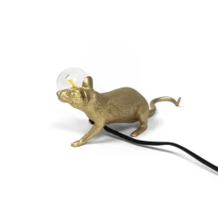 Enfants|Lampe*Seletti Lampe à poser, Souris, Mouse Lamp Lop Lying Down, , L21cm, H8,1cm - or