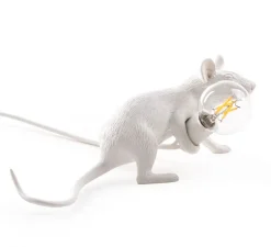 Enfants|Lampe*Seletti Lampe à poser, Souris, Mouse Lamp Lop Lying Down, , L21cm, H8,1cm - blanc