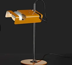 Lampe*Oluce Lampe à poser, Spider, , H40cm - jaune moutarde