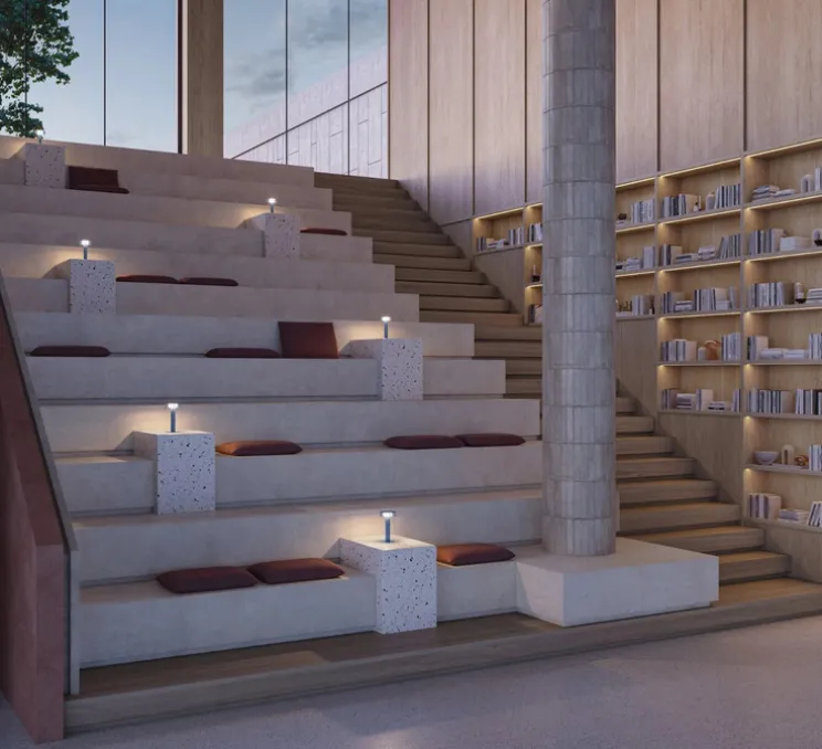 Lampe à poser, Sprinkle, lavande, Ø12cm, H23,5cm - Zero