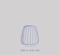 Lampe*Tom Rossau Lampe à poser, ST906, , Ø23cm, H31cm - blanc