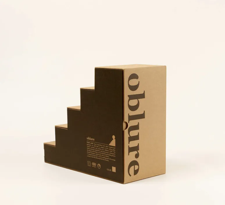 Lampe*Oblure Lampe à poser, Stair, , L18,7cm, H22,5cm - Jaune