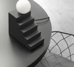 Lampe à poser, Stair, noir, L18,7cm, H22,5cm - Oblure