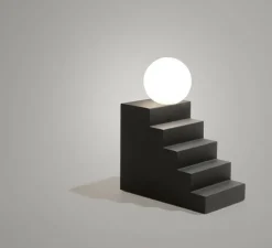 Lampe à poser, Stair, noir, L18,7cm, H22,5cm - Oblure