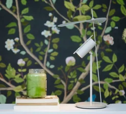 Lampe*OliveLab Lampe à poser, Stilla, , LED, dim, 2700K, 1500 lm, Ø25cm, H50cm - beige