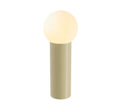Lampe*Laurence du Tilly Lampe à poser, Sœur, large, RAL 1020, , Ø35cm, H90cm - BY/ jaune olive