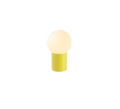 Lampe*Laurence du Tilly Lampe à poser, Sœur, small, RAL 1018, , Ø35cm, H56cm - jaune zinc