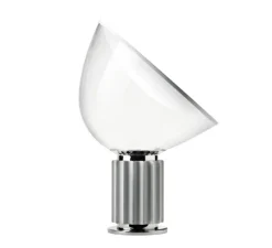 Lampe*Flos Lampe à poser, Taccia PMMA, , LED, 2700K, 1400lm, Ø49,5cm, H64,5cm - argent anodisé