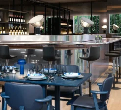 Lampe à poser, Taccia Small Verre, noir, LED, dim, 2700K, 800lm, Ø37,3cm, H48,5cm - Flos