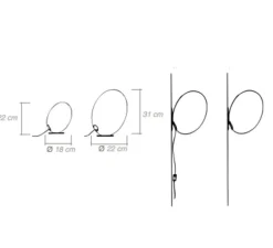 Lampe à poser, TAMAGO, blanc, H22cm - Celine-Wright