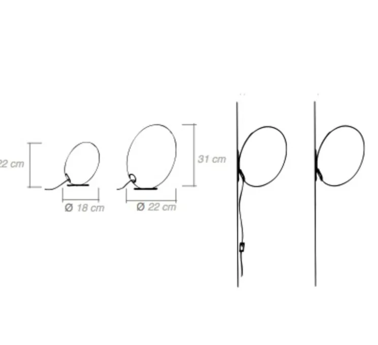 Lampe à poser, TAMAGO, blanc, H22cm - Celine-Wright