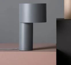 Lampe*Woud Lampe à poser, Tangent, , Ø20cm, H34cm - gris