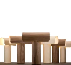 Lampe à poser, Teelo 8020, bois, blanc, LED, L33cm, H38cm - Secto Design