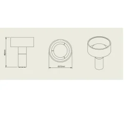 Lampe*Pott Lampe à poser, Terra Big, , IP44, LED, dim, 2700K, 1000 lm, Ø37,2cm, H48,2cm - blanc/lignes, chocolat/lignes, rouge/lignes