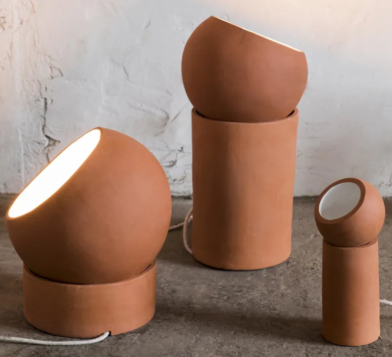 Lampe*Serax Lampe à poser, Terra Light S, , Ø12cm, H29cm - terracotta
