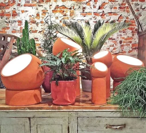 Lampe*Serax Lampe à poser, Terra Light S, , Ø12cm, H29cm - terracotta