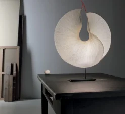 Lampe*Ingo Maurer Lampe à poser, The MaMo Nouchies, Yoruba Rose, blanc, Ø50cm, H60cm - beige