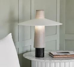 Lampe*Forestier Lampe à poser, Thésée M, , Ø50cm, H55cm - naturel