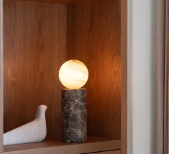 Lampe*It's about Romi Lampe à poser, Tivoli, , Ø12cm, H33cm - marron