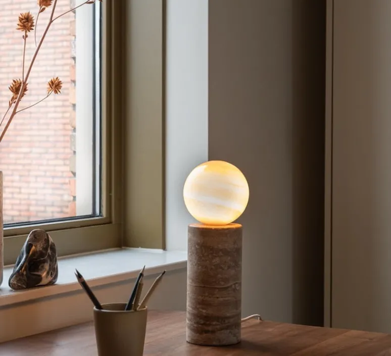 Lampe*It's about Romi Lampe à poser, Tivoli, , Ø12cm, H33cm - sable