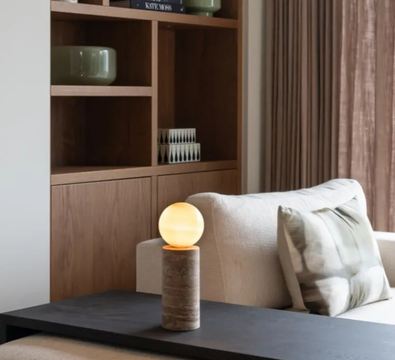 Lampe*It's about Romi Lampe à poser, Tivoli, , Ø12cm, H33cm - sable