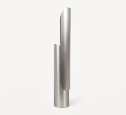 Lampe à poser, t-lamp, acier brossé, L40cm, H33cm - Frama