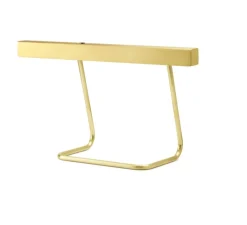 Lampe à poser, T-Model, laiton brossé, LED, dim, 2700K, 1185 lm, L50cm, H30cm - Anour