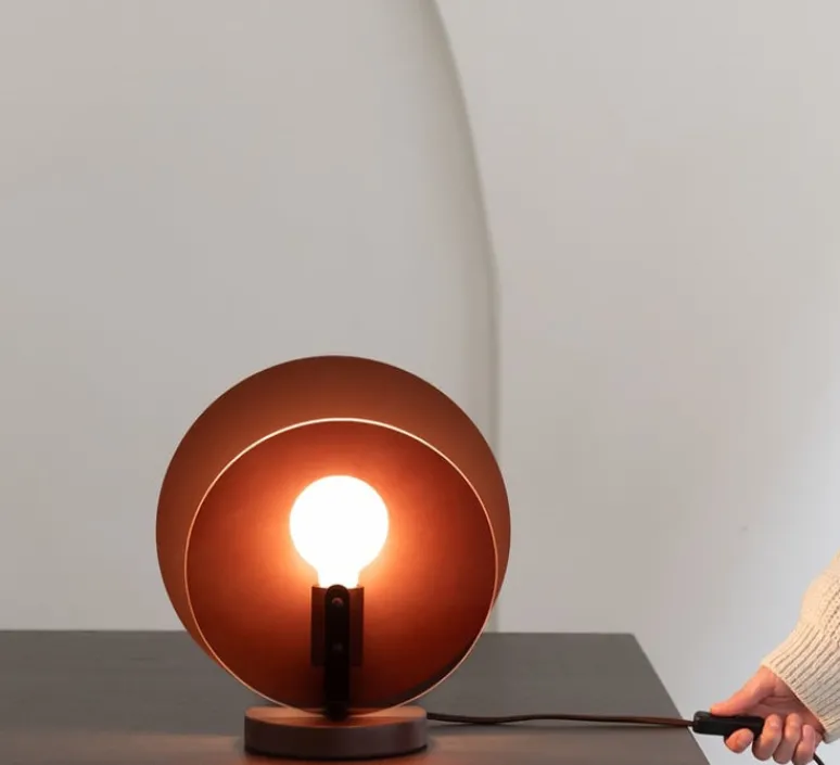 Lampe*It's about Romi Lampe à poser, Toledo, , L22cm, H40cm - burgundy