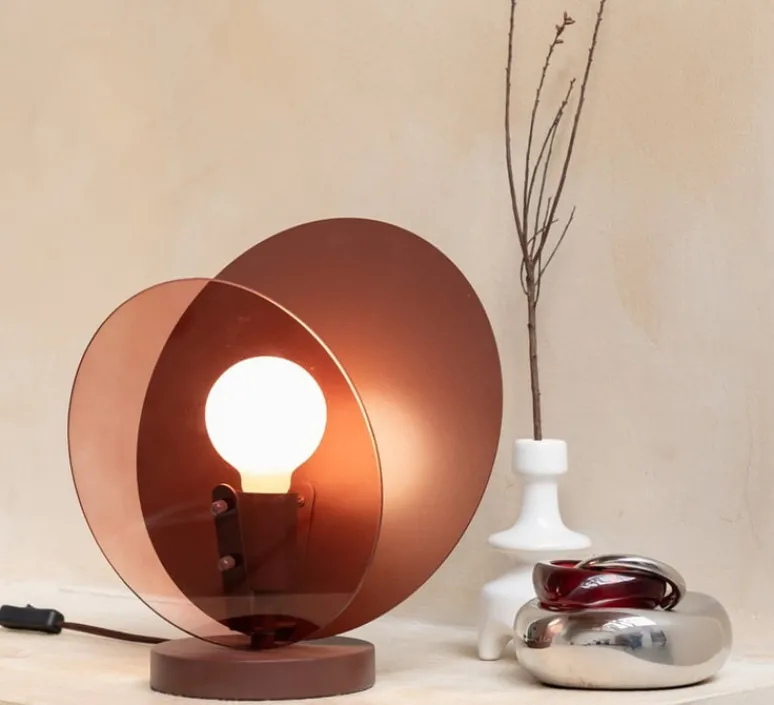 Lampe*It's about Romi Lampe à poser, Toledo, , L22cm, H40cm - burgundy