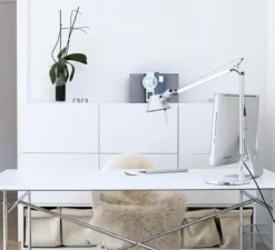 Lampe à poser, Tolomeo Table, LED, aluminium, dimmable, H129cm, L122cm - Artemide