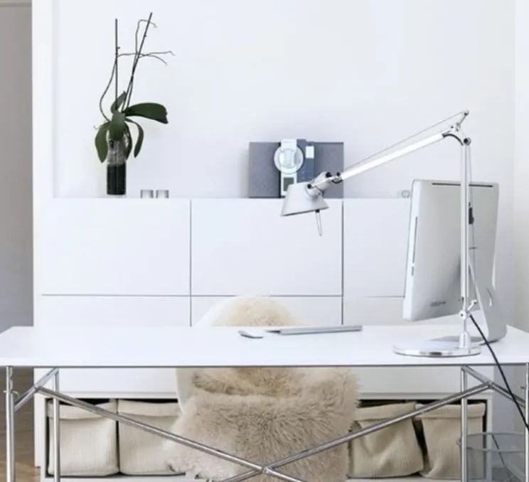 Lampe à poser, Tolomeo Table, LED, aluminium, dimmable, H129cm, L122cm - Artemide