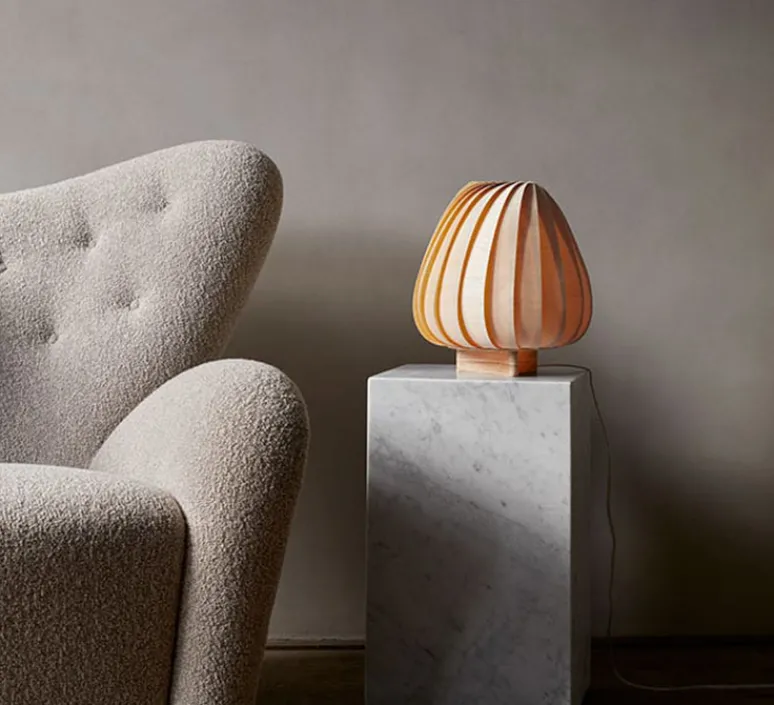 Lampe*Tom Rossau Lampe à poser, TR12, , Ø30cm, H30cm - bouleau