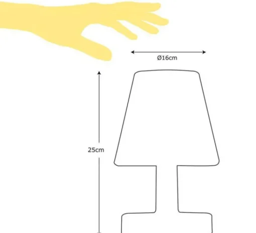 Enfants|Lampe*Fatboy Lampe à poser, Transloetje, , LED, 2700K, 300lm, Ø16,5cm, H25,5cm - transparent