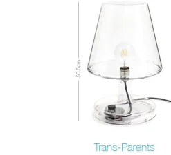 Lampe à poser, Trans-Parents, transparent, LED, Ø32,7cm, H50,5cm - Fatboy