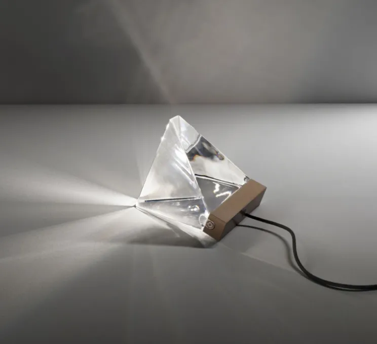 Lampe à poser, Tripla F41, bronze, LED, L9,8cm, H7,5cm - Fabbian