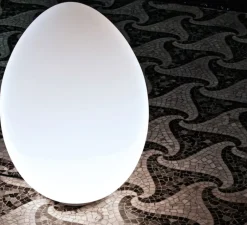 Lampe*Fontana Arte Lampe à poser, Uovo Grande, , Ø43cm, H62cm - blanc