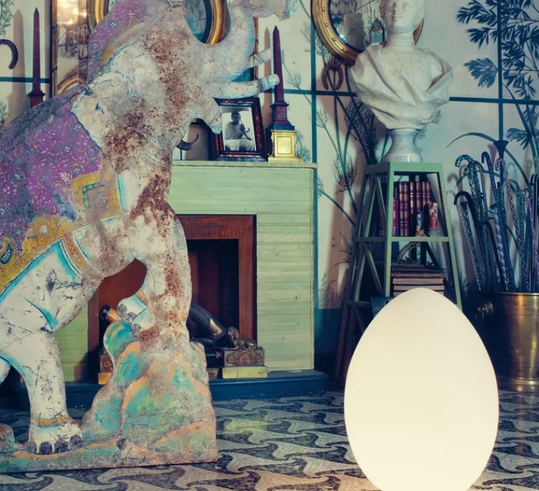 Lampe*Fontana Arte Lampe à poser, Uovo Grande, , Ø43cm, H62cm - blanc