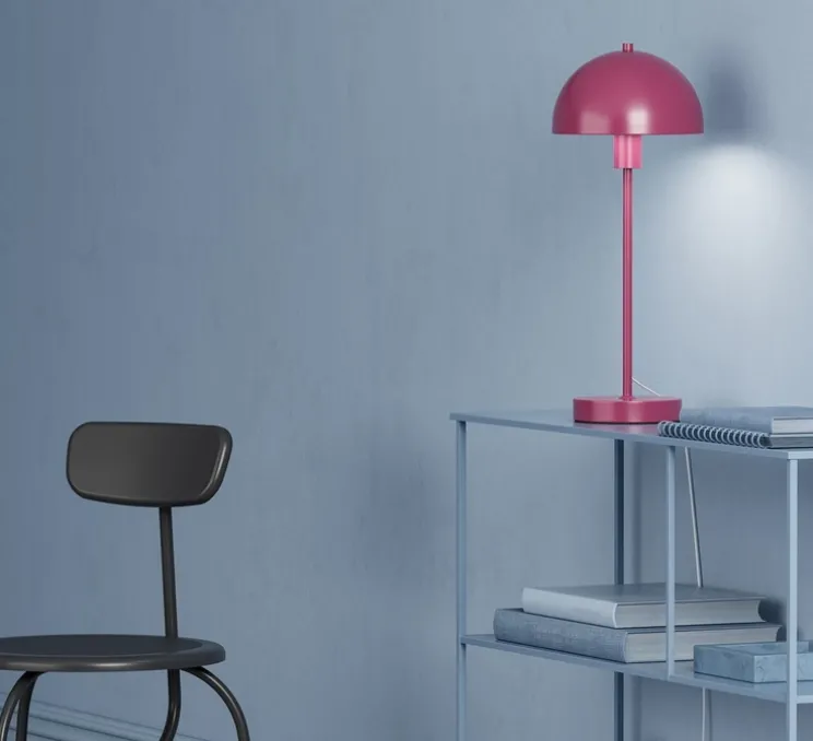 Lampe à poser, Vienda, Violet dragon, Ø19,5cm, H47,5cm - Herstal