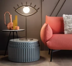 Enfants|Lampe*Masiero Lampe à poser, Visio TL M1, , LED, dim, 3000K, 645 lm, L48cm, H70cm - chocolat fondant