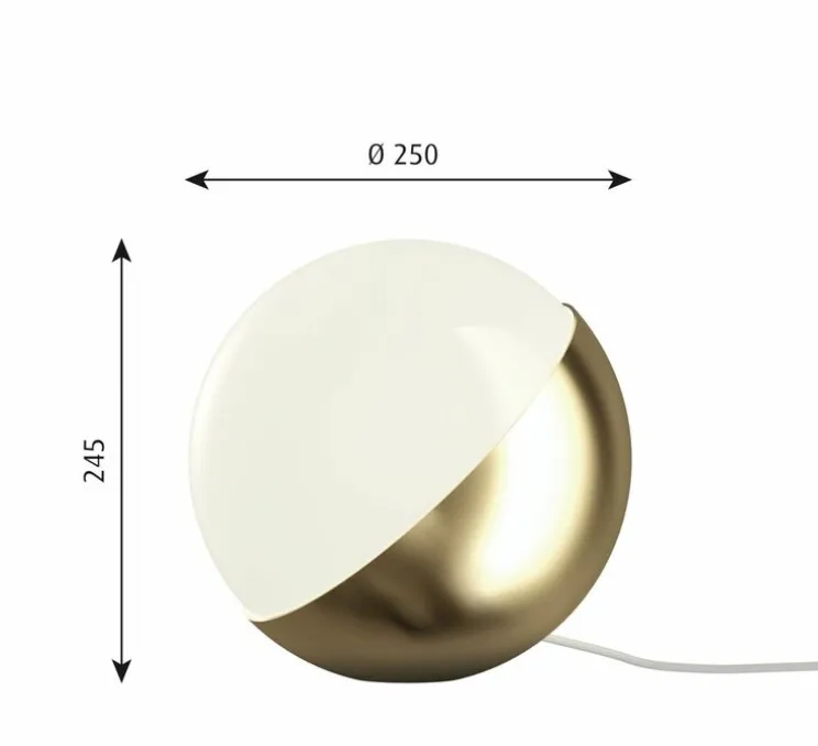 Lampe à poser, VL Studio, laiton brossé, Ø25cm, H24,5cm - Louis Poulsen