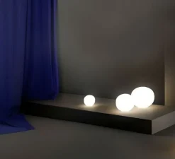 Lampe*Lodes Lampe à poser, Volum 14, , dimmable, Ø14cm, H13,7cm - blanc brillant