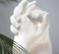 Lampe*Seletti Lampe à poser, With Me, , L21cm, H40,5cm - mains, blanc